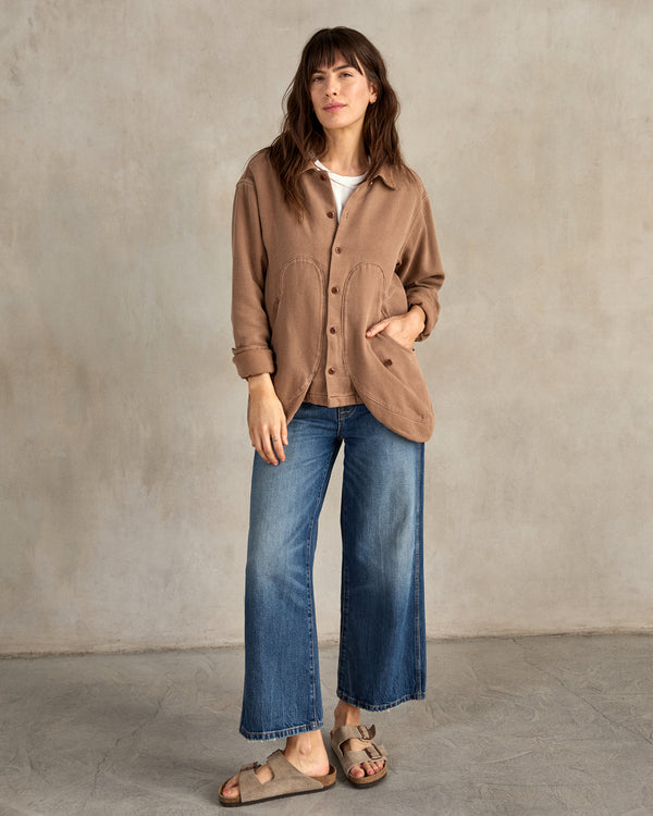 Outerknown The Garden Blanket Shirt Jacket Garden Walnut