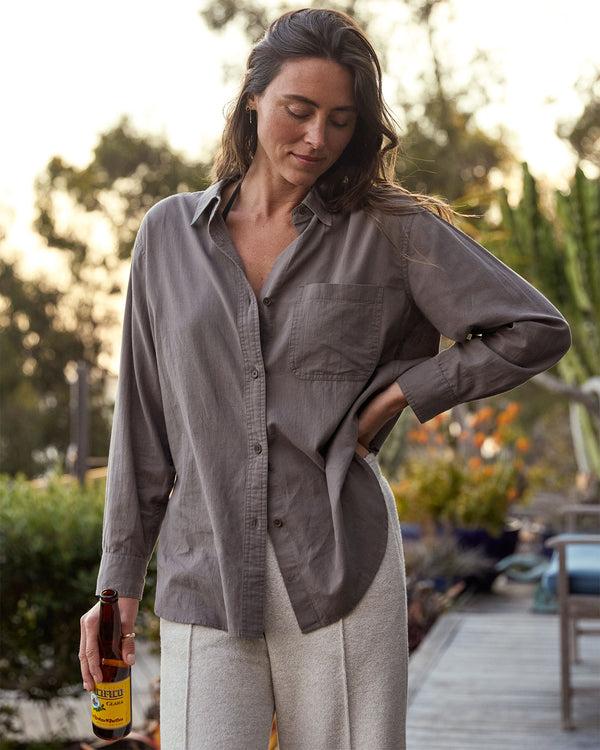 Outerknown The Lightweight Weekend Shirt Kelp Bloom