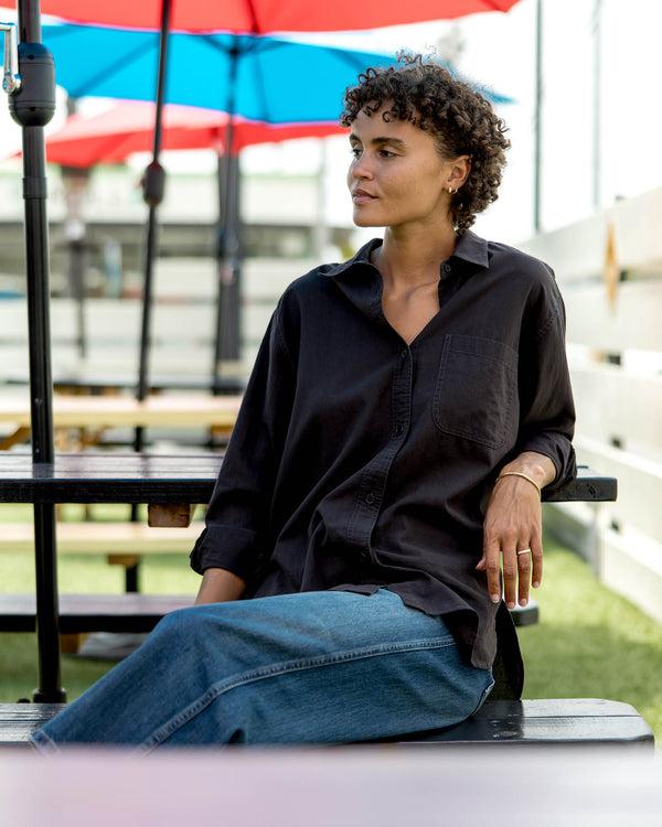 Outerknown The Lightweight Weekend Shirt Washed Black