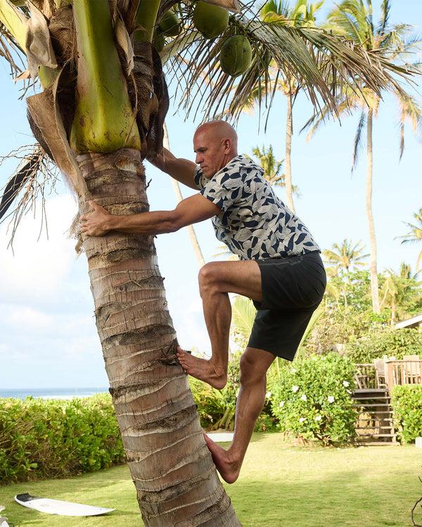 Outerknown The S/S Studio Shirt Indigo Floating Fauna