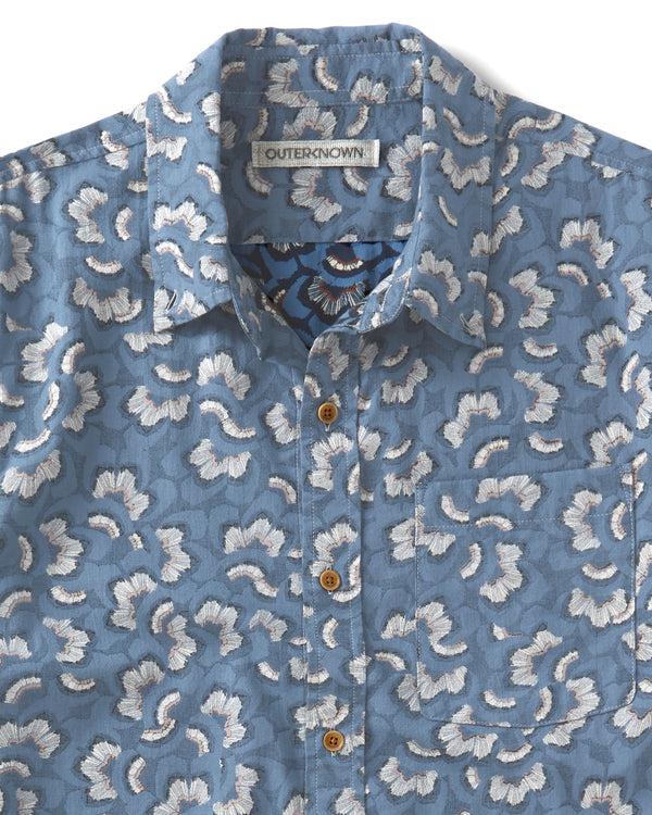 Outerknown The S/S Studio Shirt Marine Montipora Coral