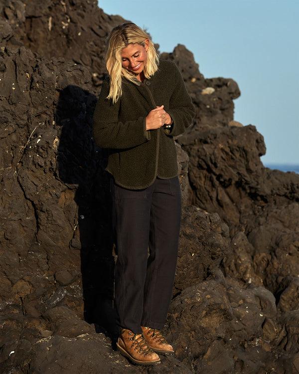 Outerknown The Woolaroo Cocoon Jacket Heather Olive