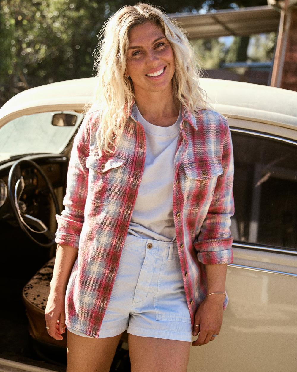 outerknown Women's Blanket Shirt Desert Sands Vintage Wash