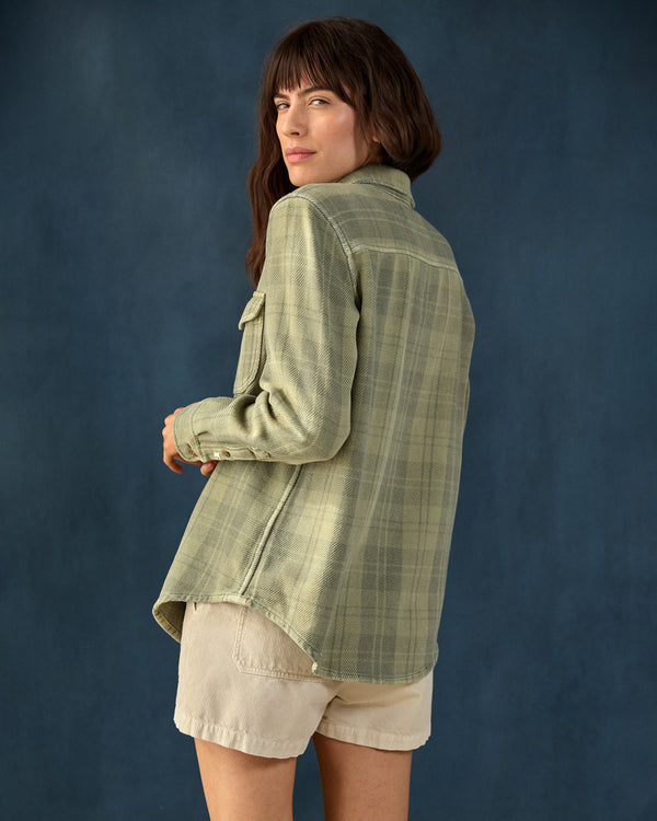 Outerknown Women's Blanket Shirt Island Leaf Little Boxes
