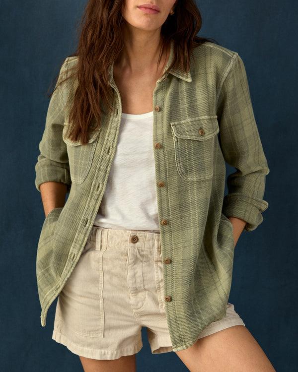 Outerknown Women's Blanket Shirt Island Leaf Little Boxes