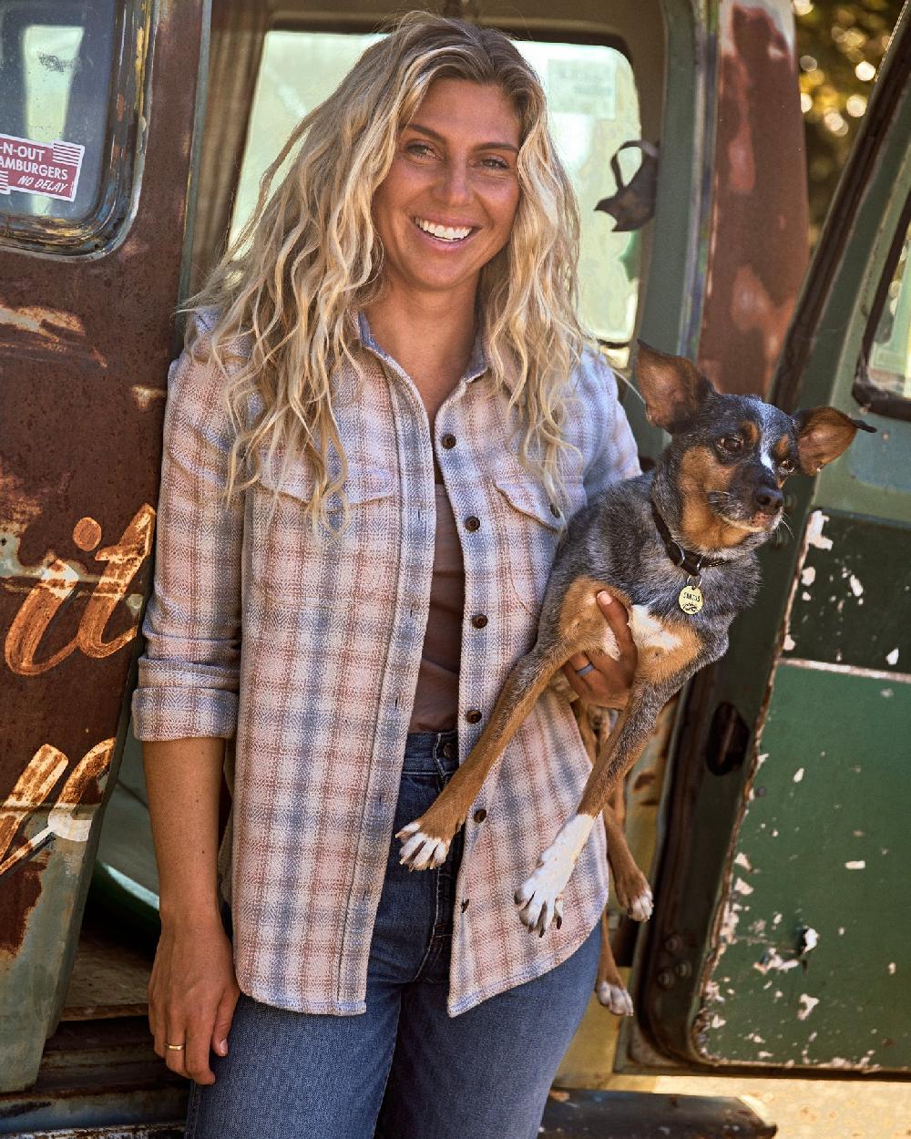 outerknown Women's Blanket Shirt Savannah Culver Vintage Wash