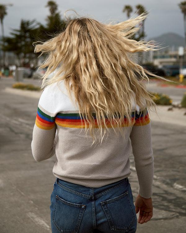 Outerknown Women's Nostalgic Sweater OK Chroma Rainbow