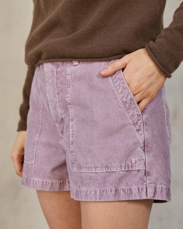 Outerknown Women's Seventyseven Cord Shorts Lilac Sands