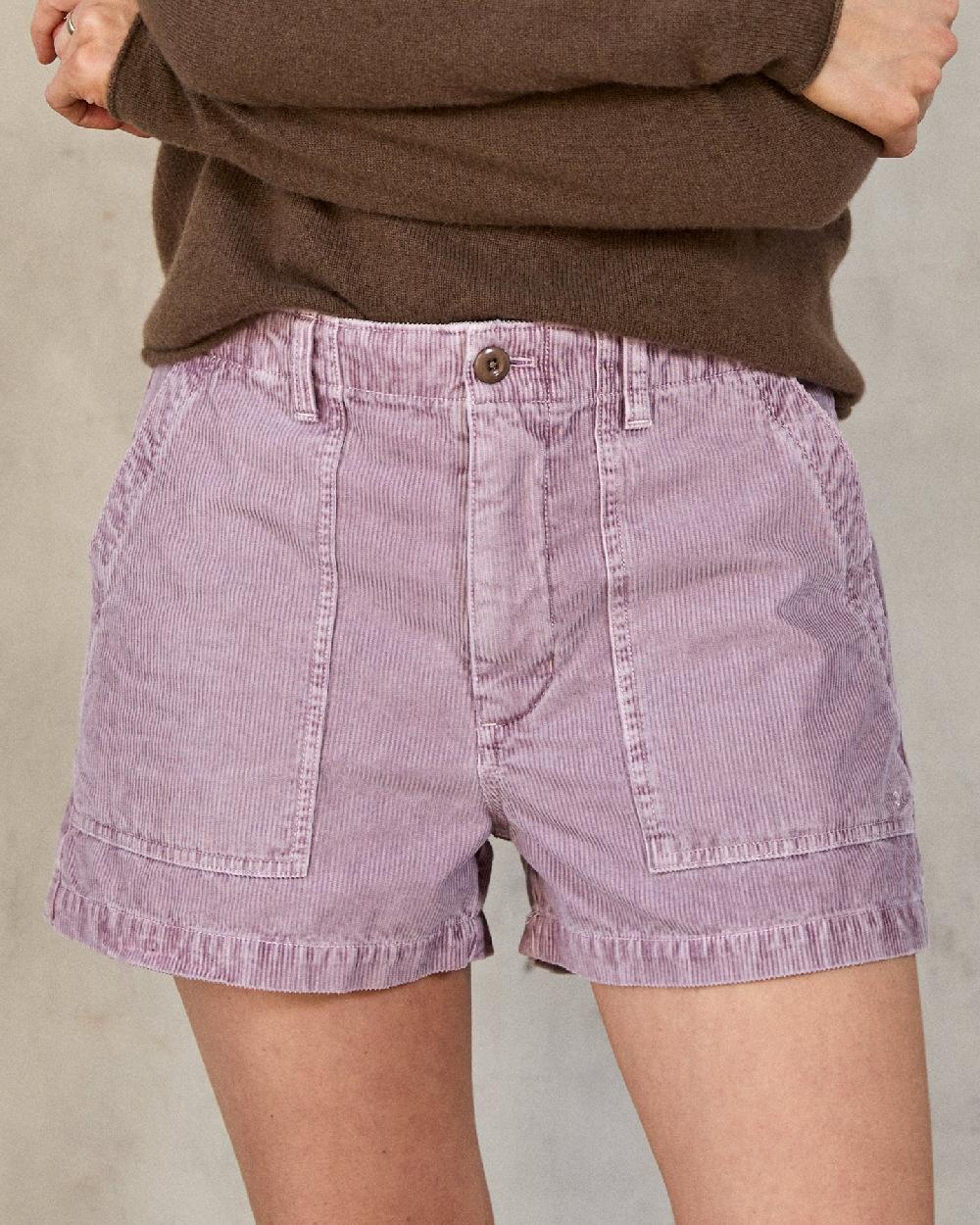 outerknown Women's Seventyseven Cord Shorts Lilac Sands