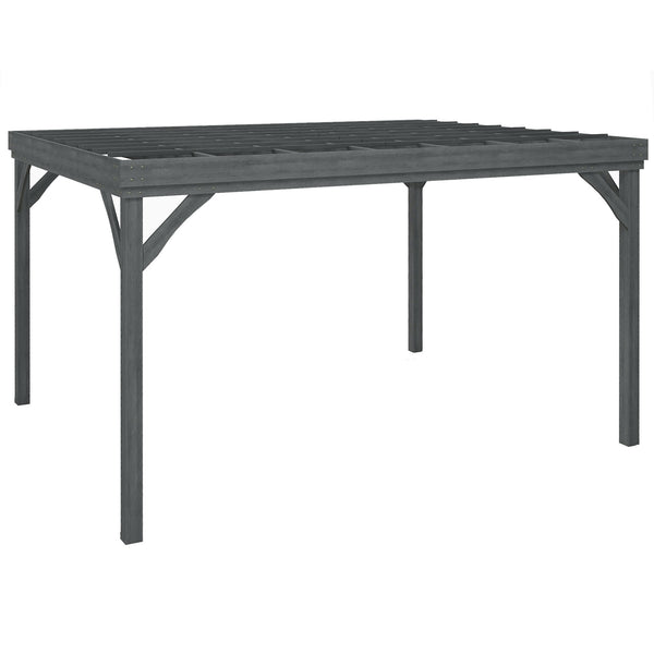 outsunny 10' x 12' Wooden Pergola Grape Vine Gazebo Concrete Anchors Garden Patio Backyard Deck Gray outsunny 10' x 12' Wooden Pergola Grape Vine Gazebo Concrete Anchors Garden Patio Backyard Deck Gray