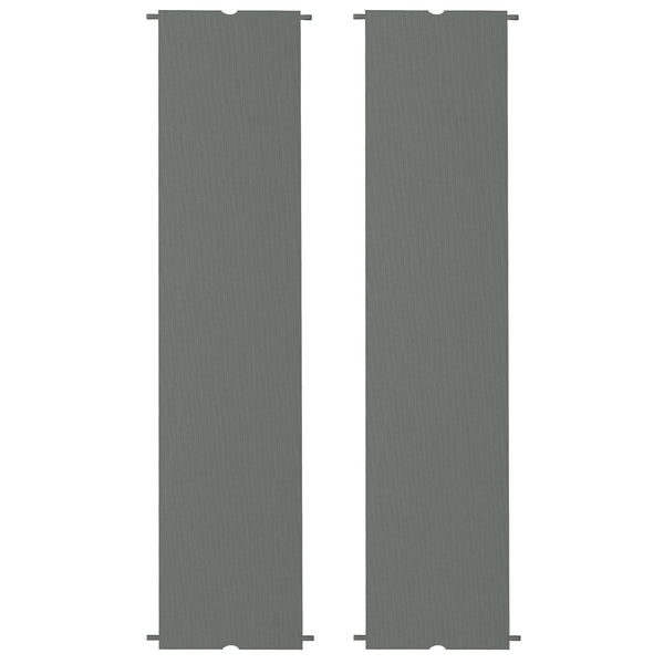 Outsunny 2 PCS 4 X 16ft UV-Protection Pergola Replacement Canopy Shade Cover Dark Gray