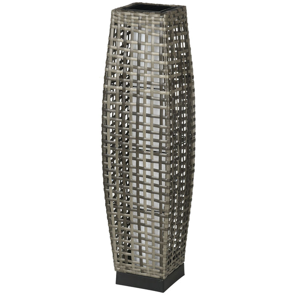 Outsunny Auto-On/Off LED Solar Pathway Light For Garden Lawn Driveway & Porch Gray