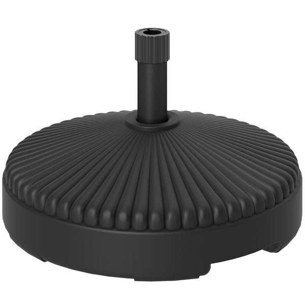 outsunny Round Patio Umbrella Base Holder Heavy Duty Outdoor Umbrella Stand Base Filled Up to 62lbs with Stand or 51lbs with Water for Garden Poolside Black outsunny Round Patio Umbrella Base Holder Heavy Duty Outdoor Umbrella Stand Base Filled Up to 62lbs with Stand or 51lbs with Water for Garden Poolside Black