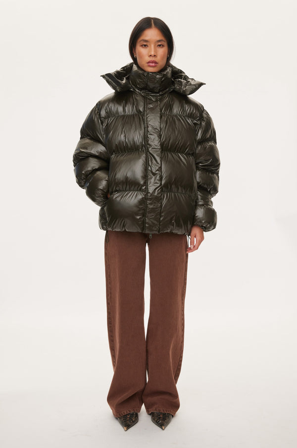 oval square Active Hood Jacket