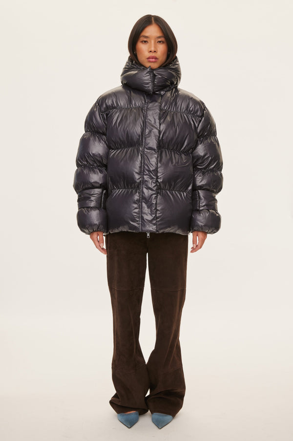 oval square Active Hood Jacket