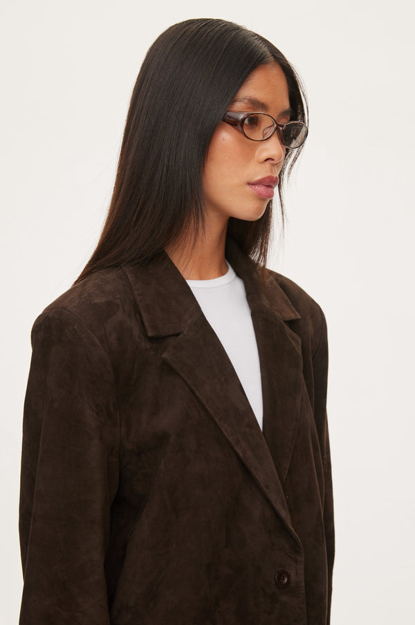 Oval Square Bella Suede Blazer