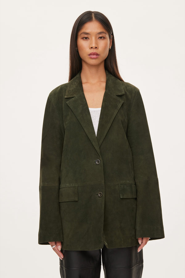 Oval Square Bella Suede Blazer