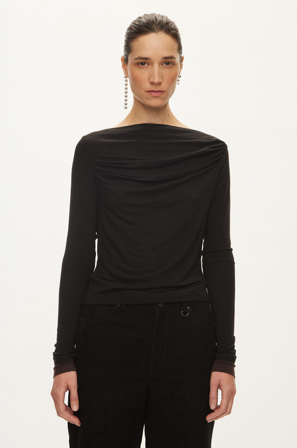 Oval Square Bibi Drape Blouse