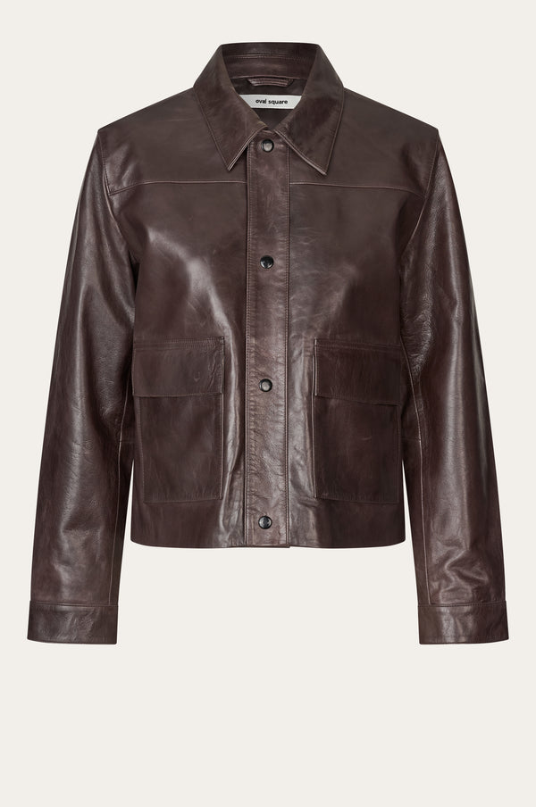 Oval Square Billie Leather Jacket