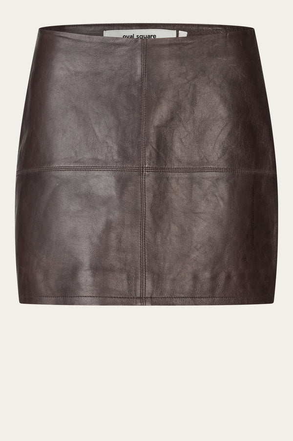 Oval Square Billie Leather Skirt