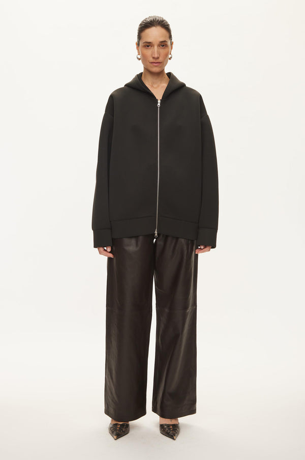 oval square Bobbi Zip Hood