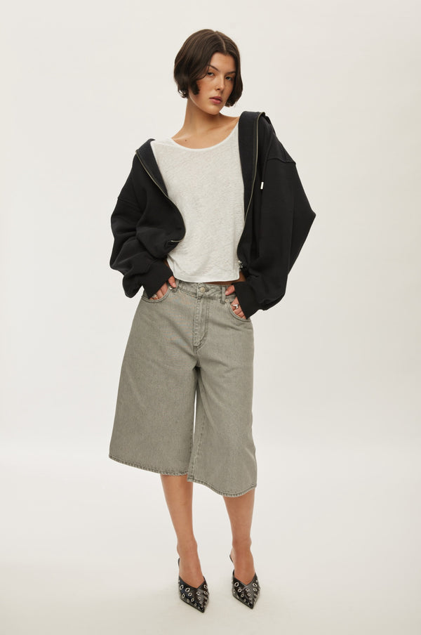 Oval Square City Denim Shorts 0113