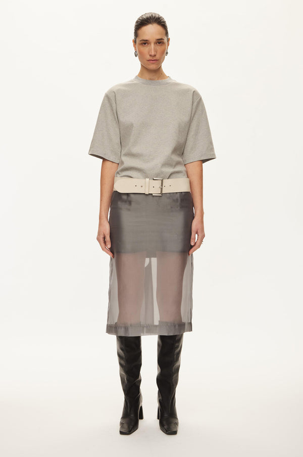 oval square Cosmo Sheer Skirt