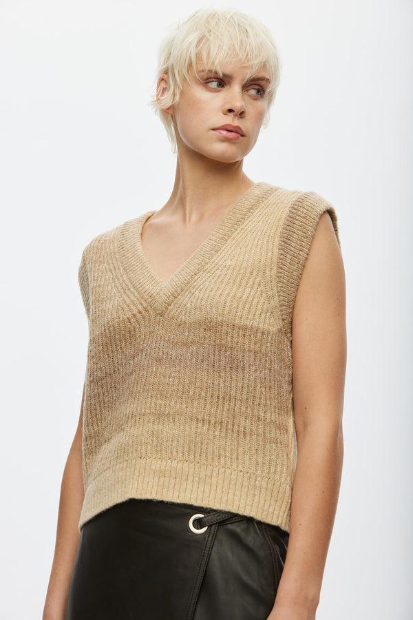 Oval Square Fall Knit Vest