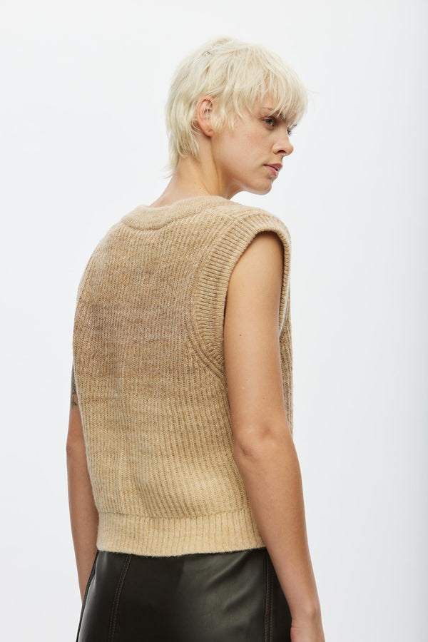 Oval Square Fall Knit Vest