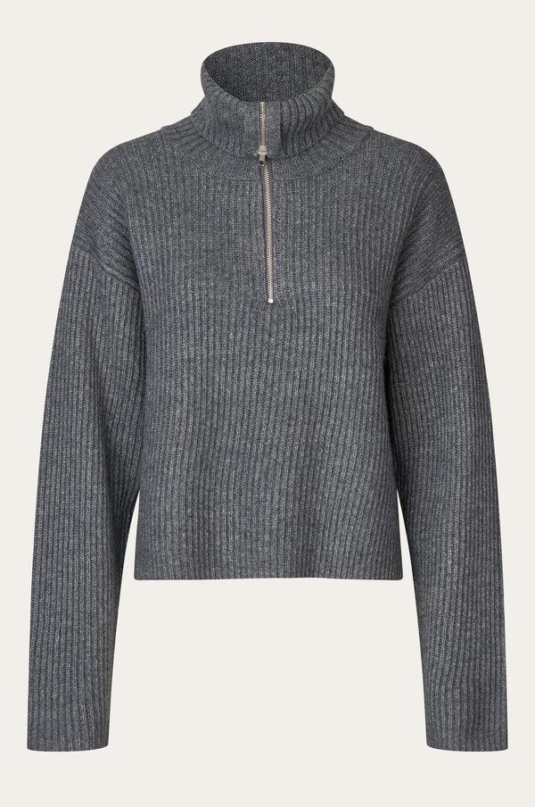 Oval Square Fave Zip Knit