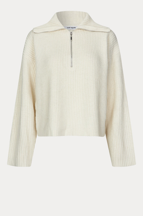 Oval Square Fave Zip Knit