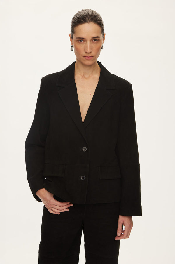 Oval Square Kylie Suede Blazer