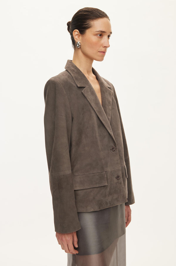 Oval Square Kylie Suede Blazer