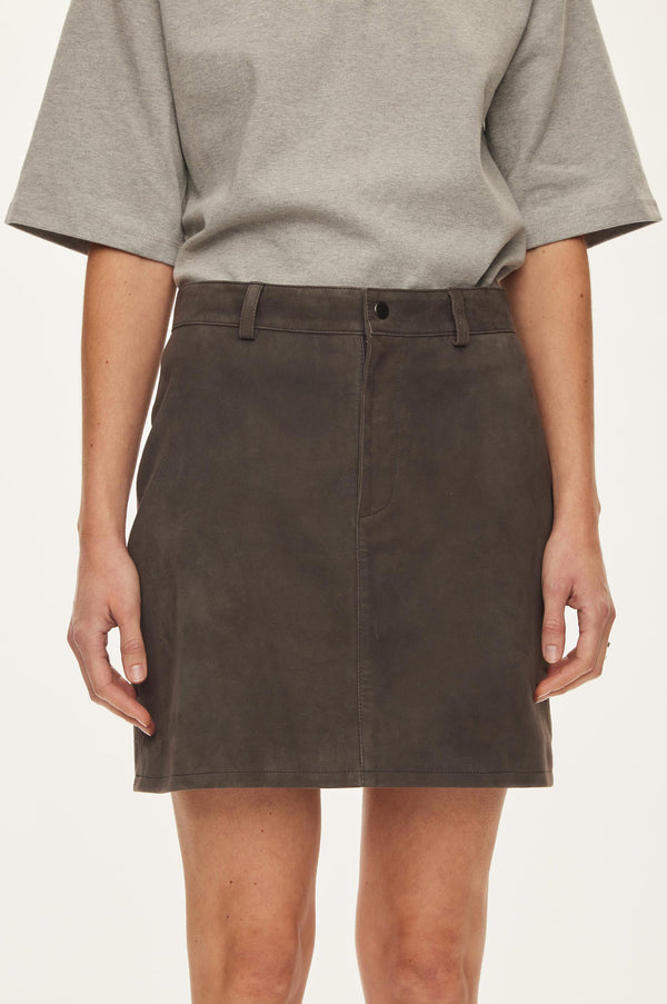 Oval Square Kylie Suede Skirt