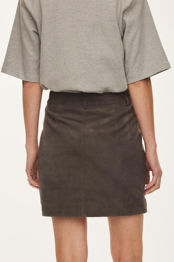 Oval Square Kylie Suede Skirt