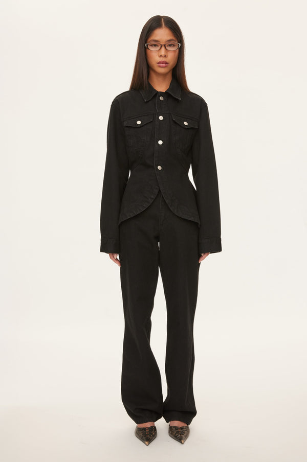 oval square Layla Denim Jacket