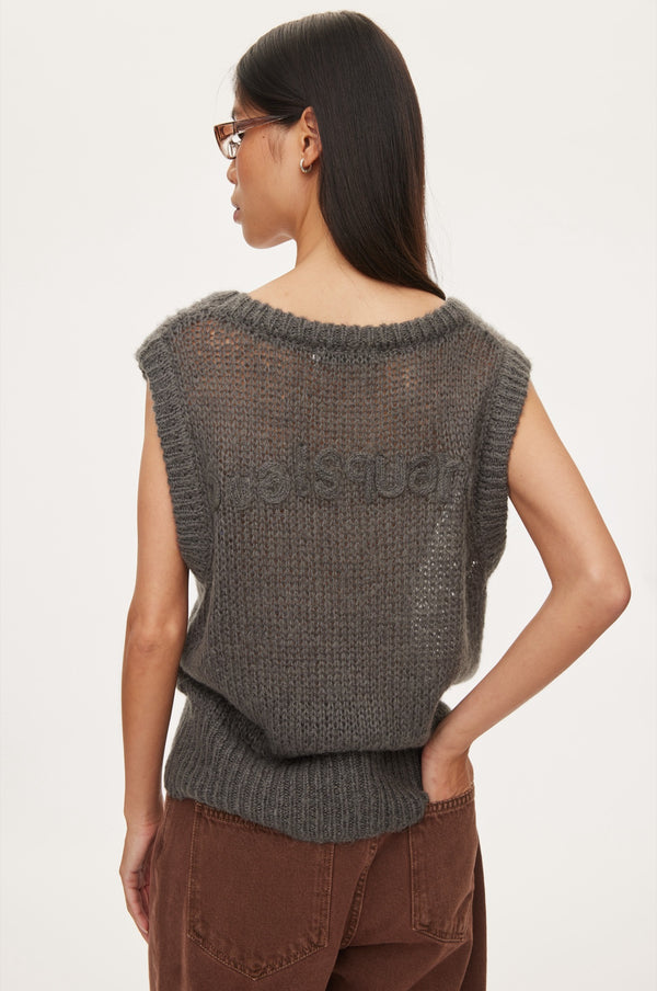 Oval Square Light Knit Vest