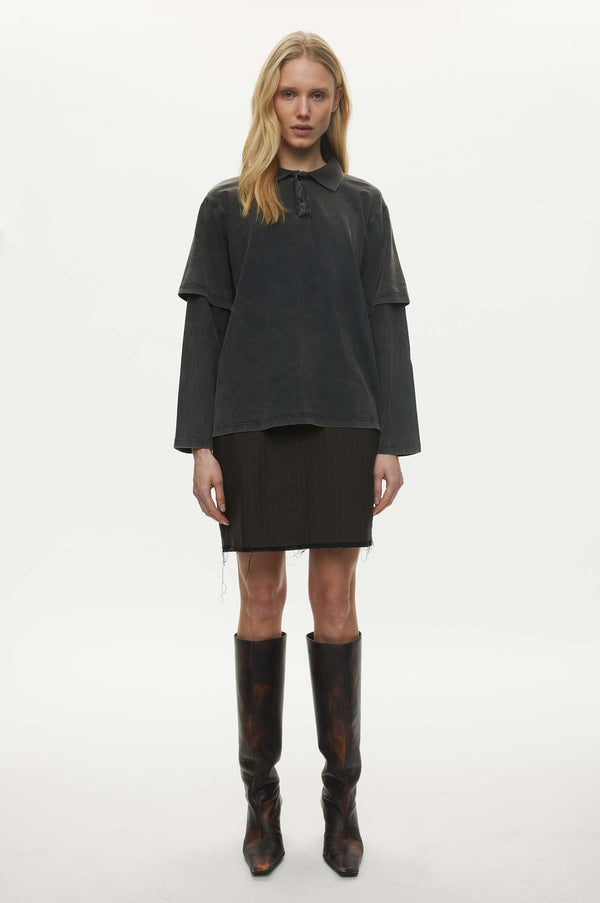 oval square Miller Layer Polo