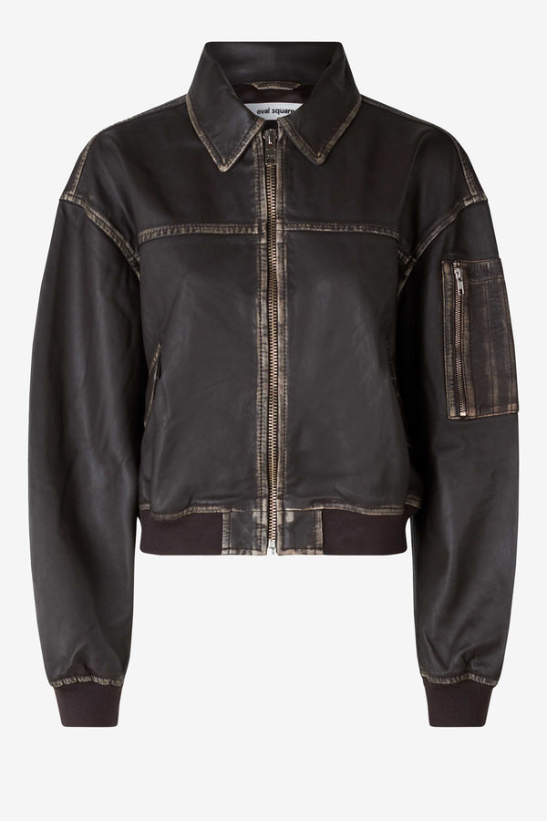 Oval Square OSRocker Leather Bomber