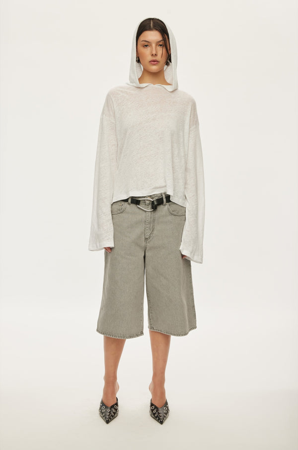 oval square Palma Hood Ls Tee