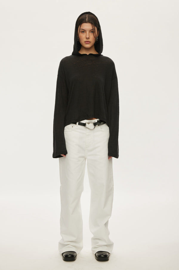 oval square Palma Hood Ls Tee