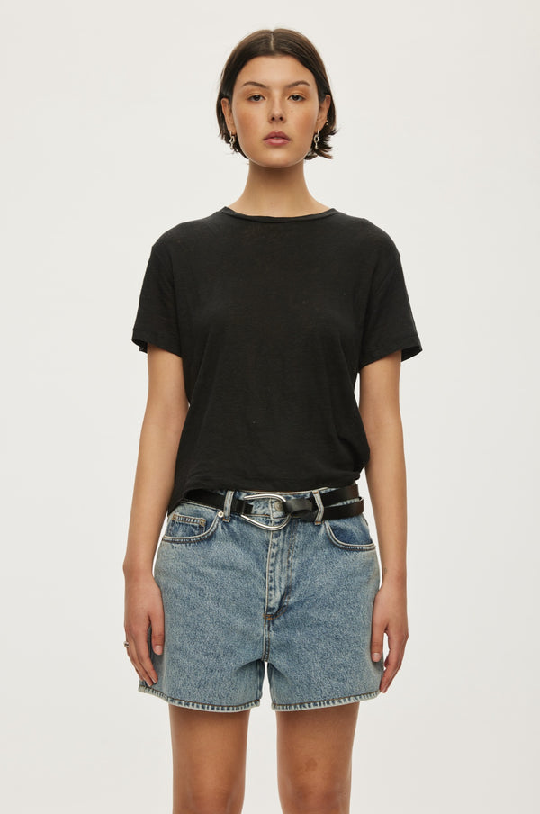 Oval Square Ready Denim Shorts