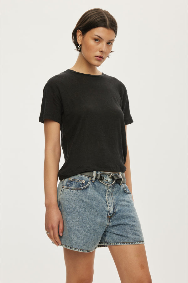 Oval Square Ready Denim Shorts