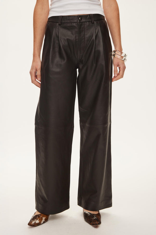 Oval Square Roy Leather Trousers