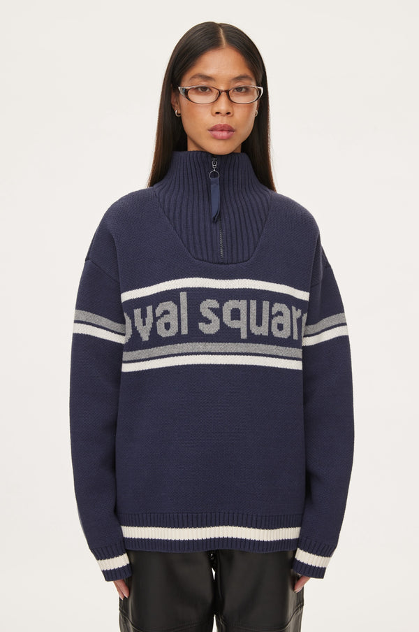 Oval Square Snow Zip Anorak