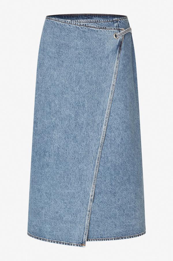 Oval Square Soul Denim Skirt 0107