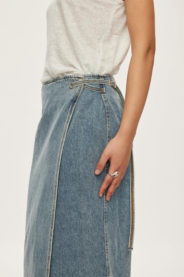 Oval Square Soul Denim Skirt 0107