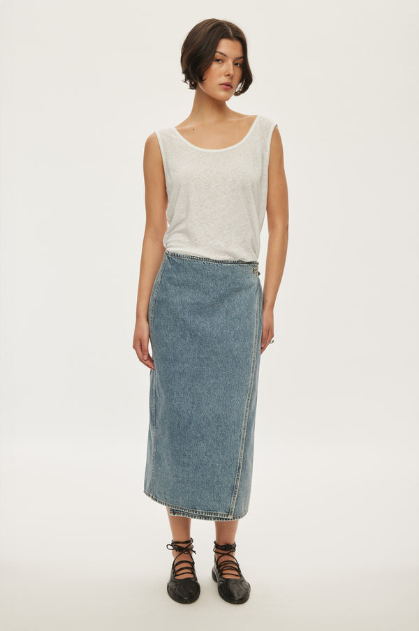 oval square Soul Denim Skirt 0107