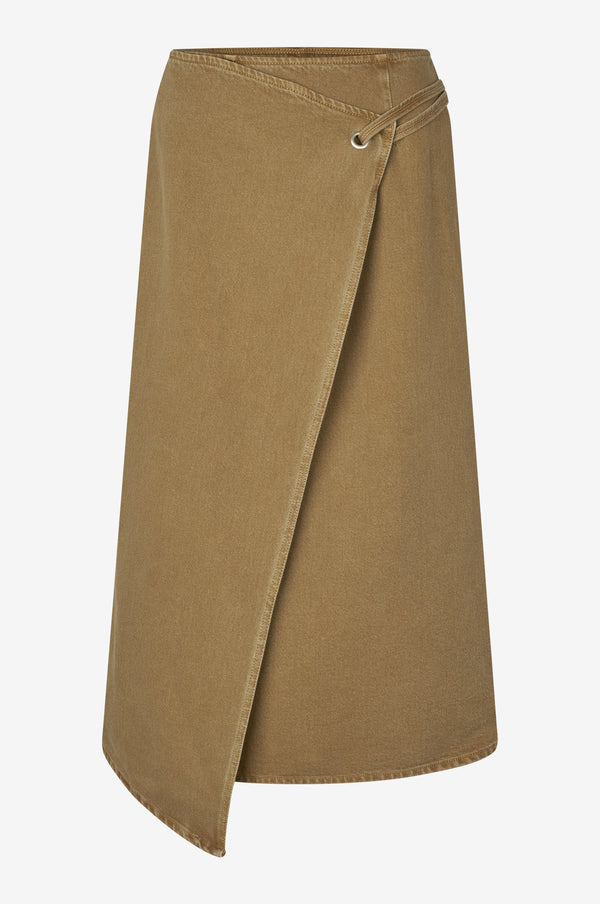 Oval Square Soul Denim Skirt