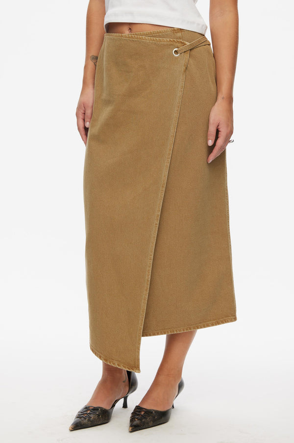 Oval Square Soul Denim Skirt